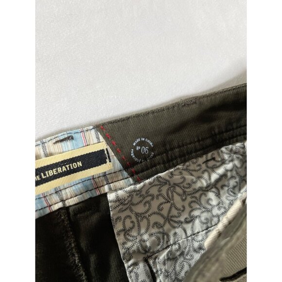 Daughters of the Liberation Anthropologie Washed‎ Olive Green Cargo Trousers 6 - Picture 6 of 10